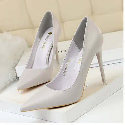 9511-17 Korean Style Slim High Heel Women's Shoes