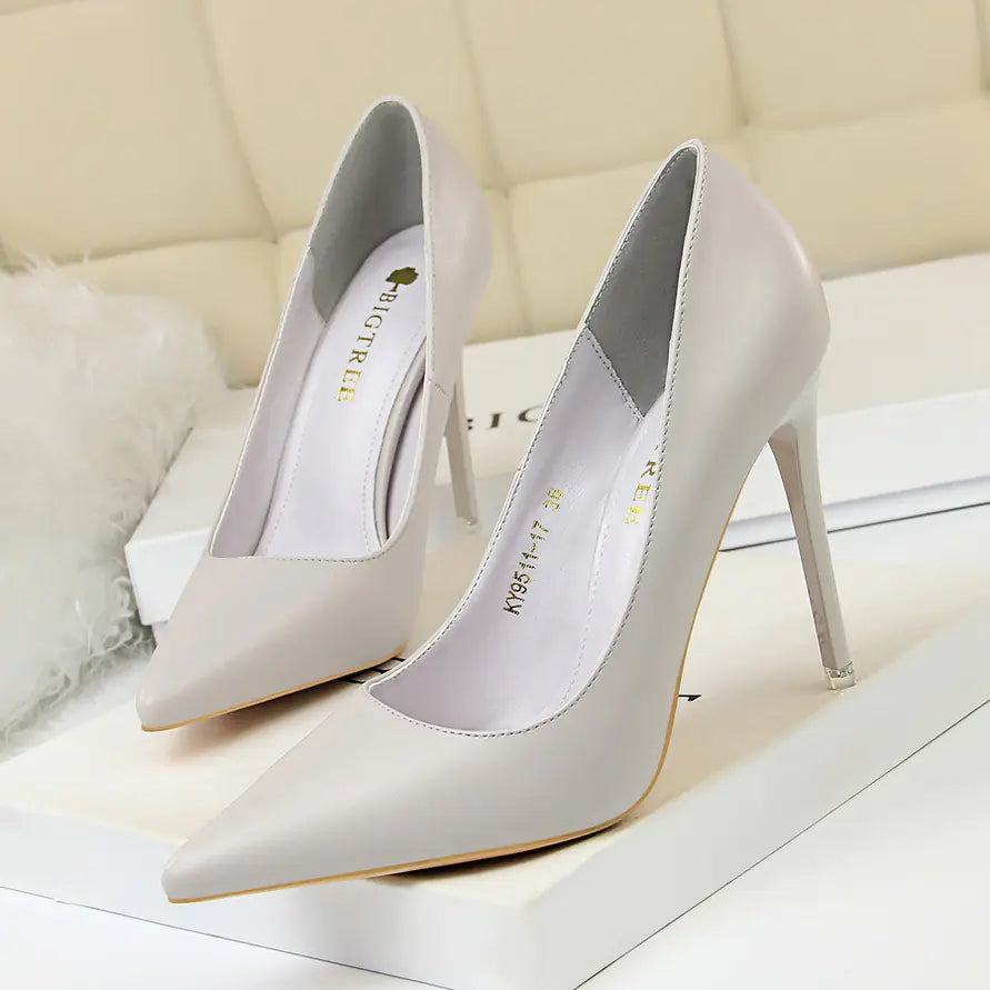 9511-17 Korean Style Slim High Heel Women's Shoes
