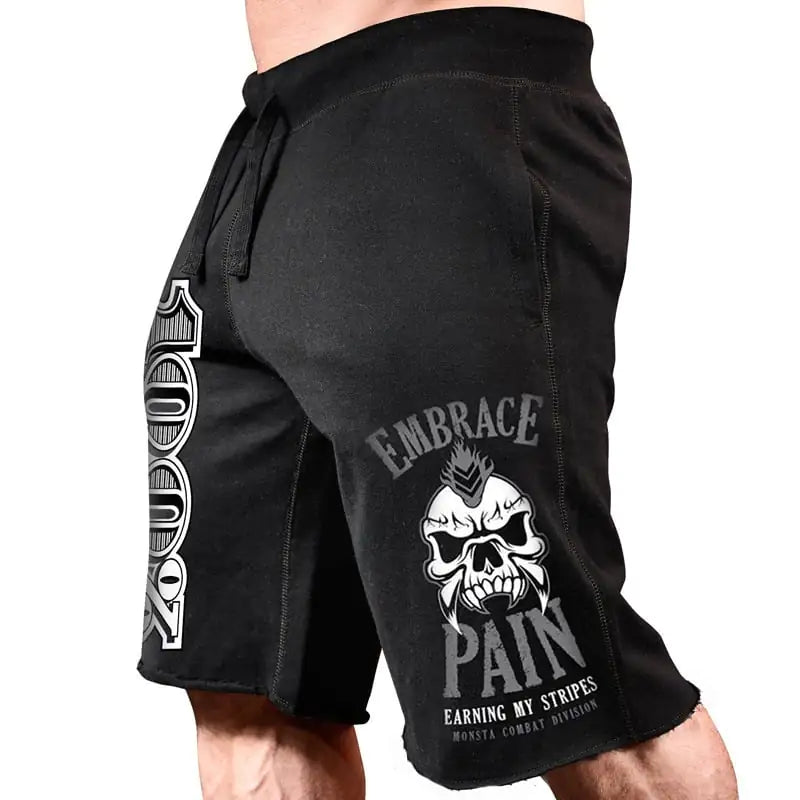 Men's Printed Cotton Shorts for Sports and Leisure