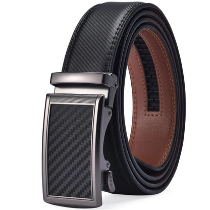 Men Belts Leather Male Slide Ratchet Work Dress Strap w Interchangeable Buckle Beltox