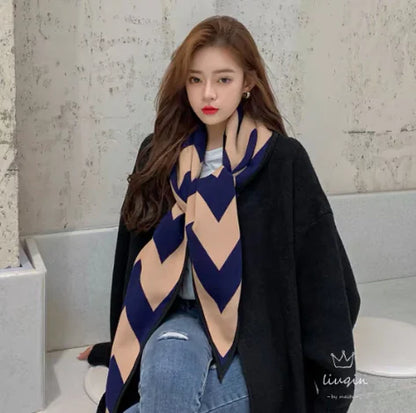 2019 Autumn Winter Women's Scarf Thick Triangle Cape