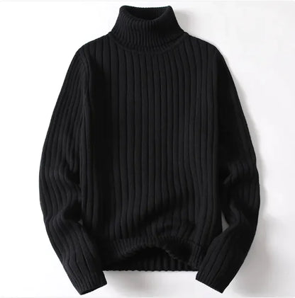 Unisex Striped Turtleneck Sweater