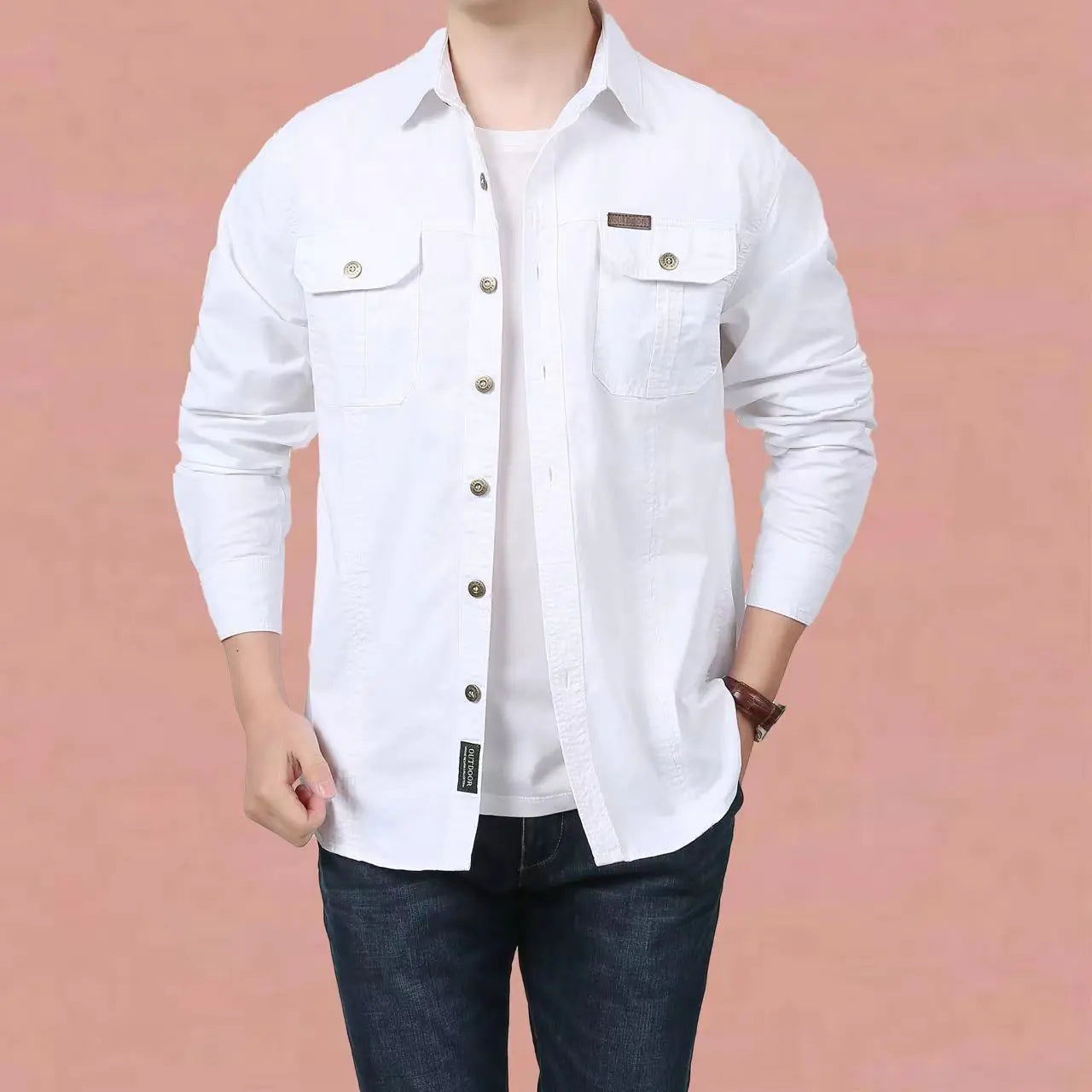 Men's Fashion Long Sleeve Casual Shirt for Daily Wear