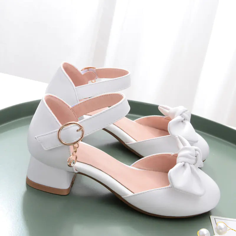 Girls' Summer High-Heel Sandals and Closed-Toe Shoes