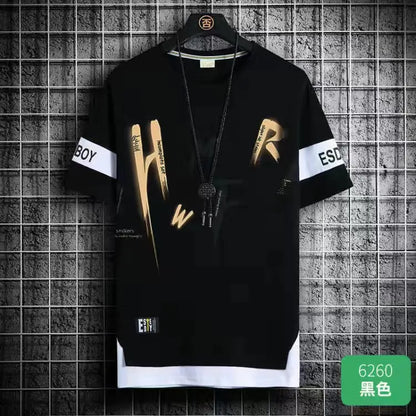 2024 Men's Korean Fashion Summer Short Sleeve T-Shirts