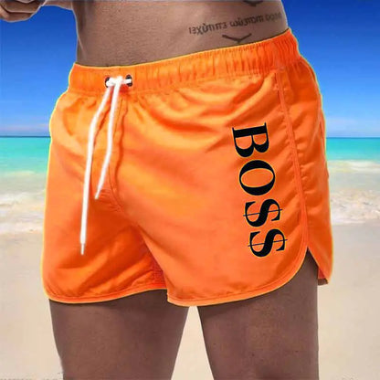 Men's Fashion Beach Shorts - Multi-Color Polyester Shorts