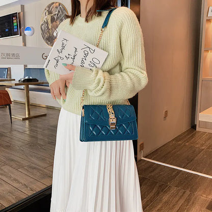 Chanel Style Diamond Quilted Shoulder Bag for Women