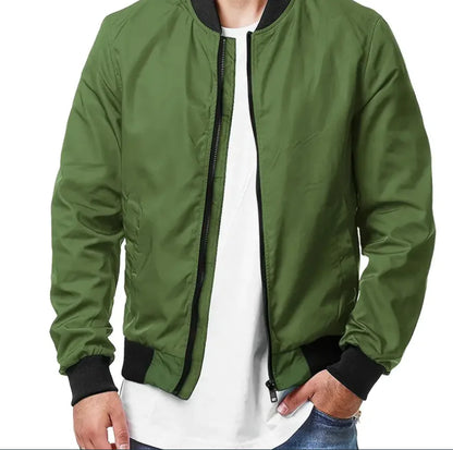 Men's Oversized Bomber Jacket for Spring and Autumn