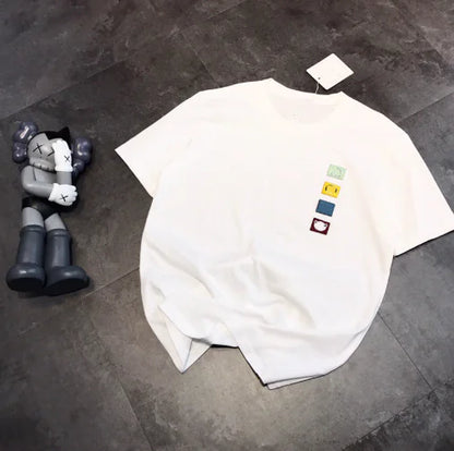 Cute Emoji Embroidered T-Shirt