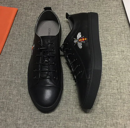Bee Embroidery Casual Sneakers for Men