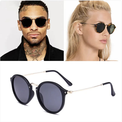 Metal Round Retro Sunglasses