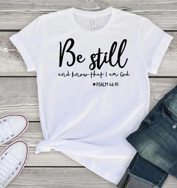 Letter T English Short Sleeve T-Shirt