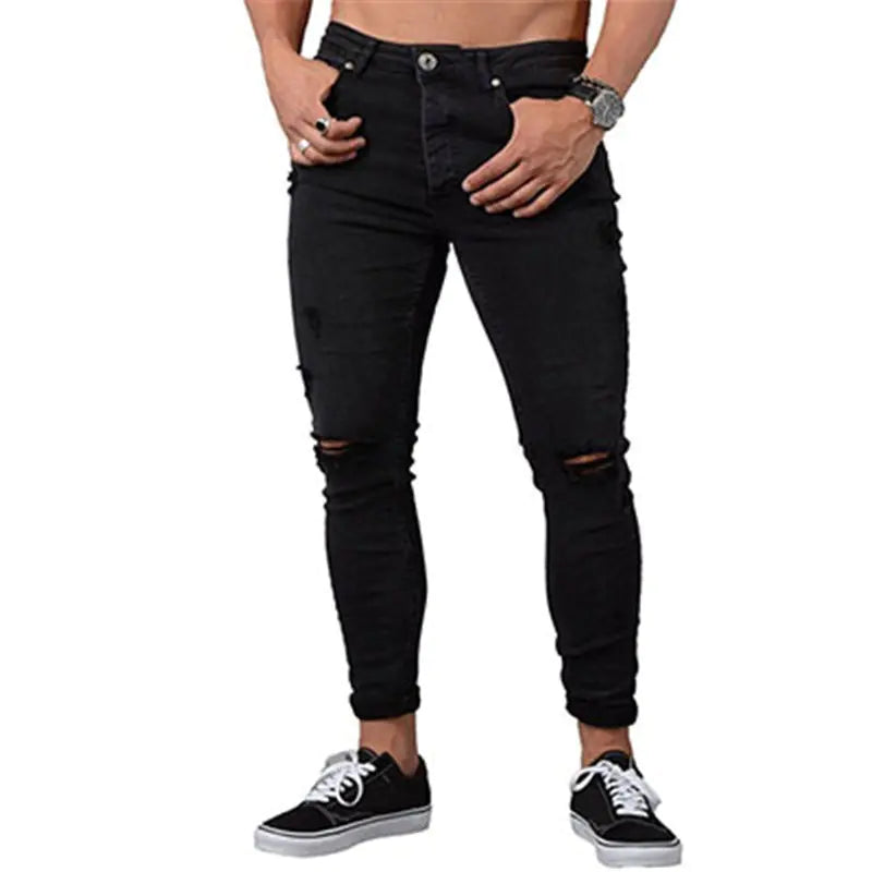 Men's Ripped Denim Jeans