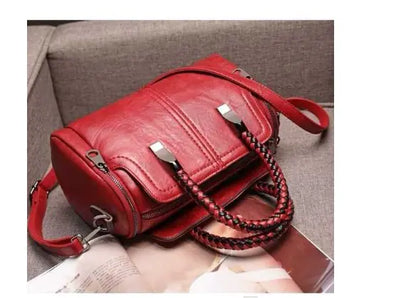 Trendy Color-Block Women's Tote Bag with Wide Strap