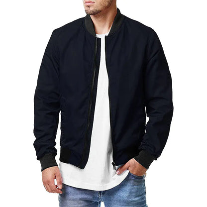 Men's Oversized Bomber Jacket for Spring and Autumn