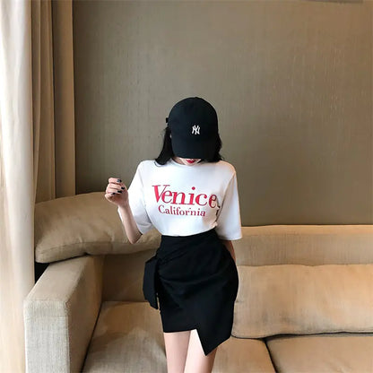 Fashion Women’s Irregular Short Skirt, Bodycon Midi Skirt