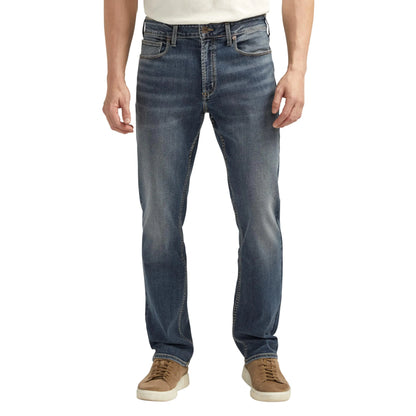 Silver Jeans Co. Mens Machray Athletic Fit Straight Leg Jeans Indigo