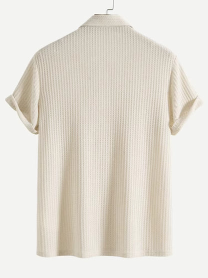 Knitted Waffle Polo