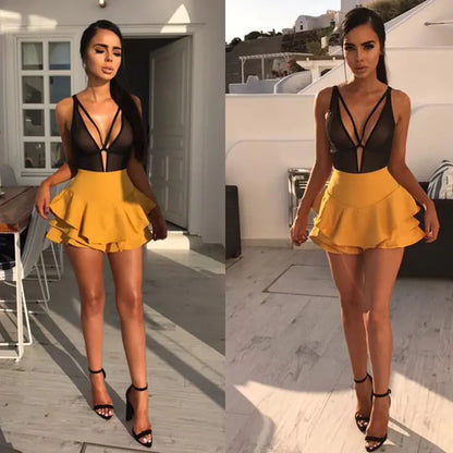 Ruffled Pencil Skirt and Bodycon Midi Skirt