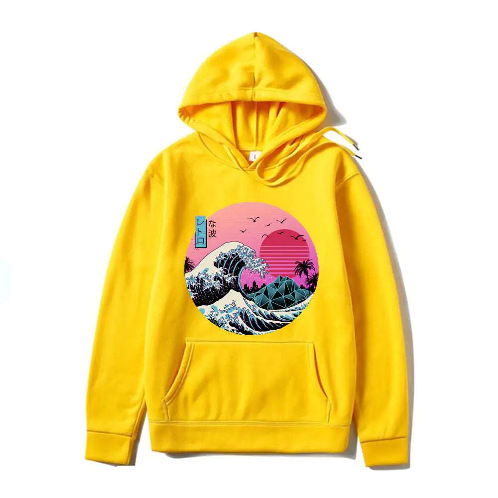 Japanese Anime Print Hoodies for Men and Women