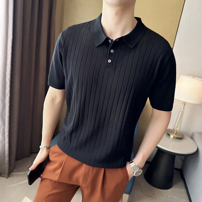 Men's Casual Lapel Polo T-shirt