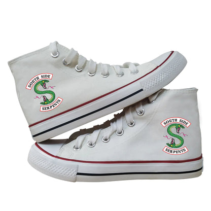 Men's Canvas High-Top Shoes - South Side Serpents Series