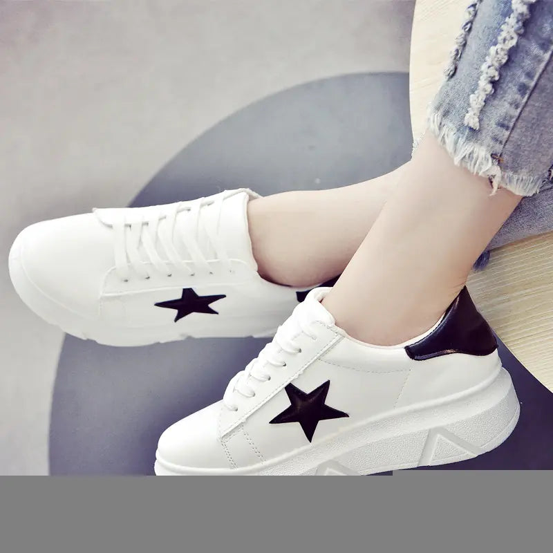 Low Top Flat Shoes, Korean Style, Cross Strap Design