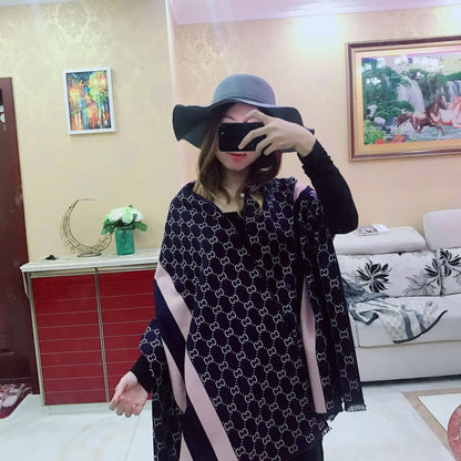 Winter Thickened Double-Sided Scarf for Women