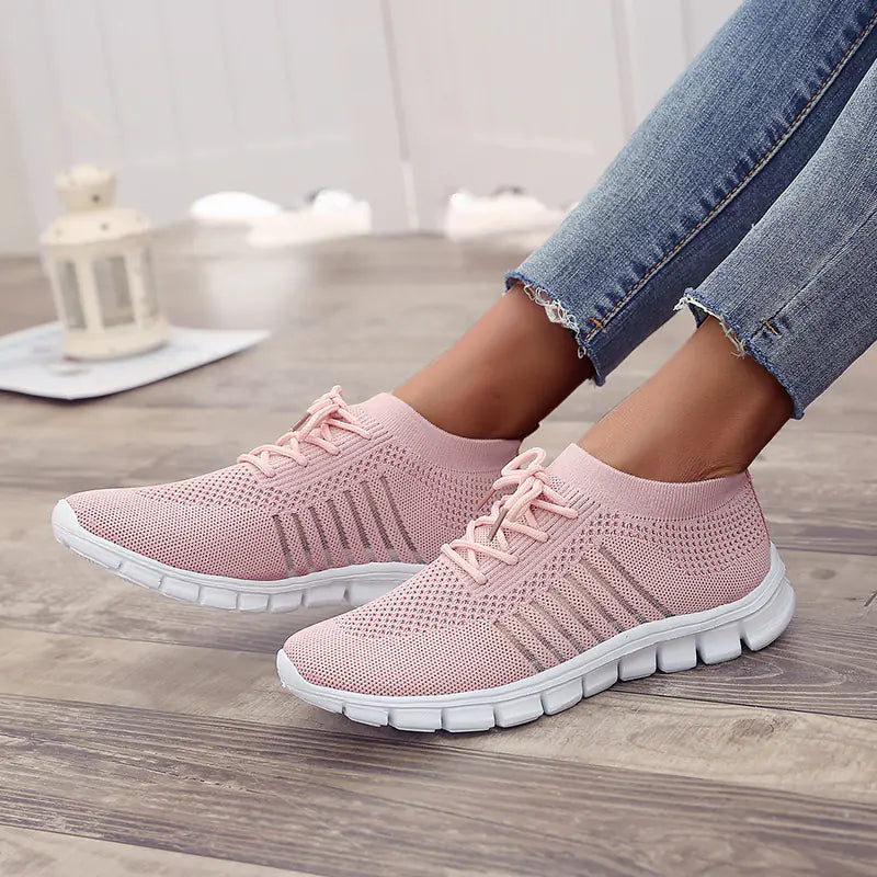 Breathable Knit Athletic Shoes for Women (Sizes 40-43)