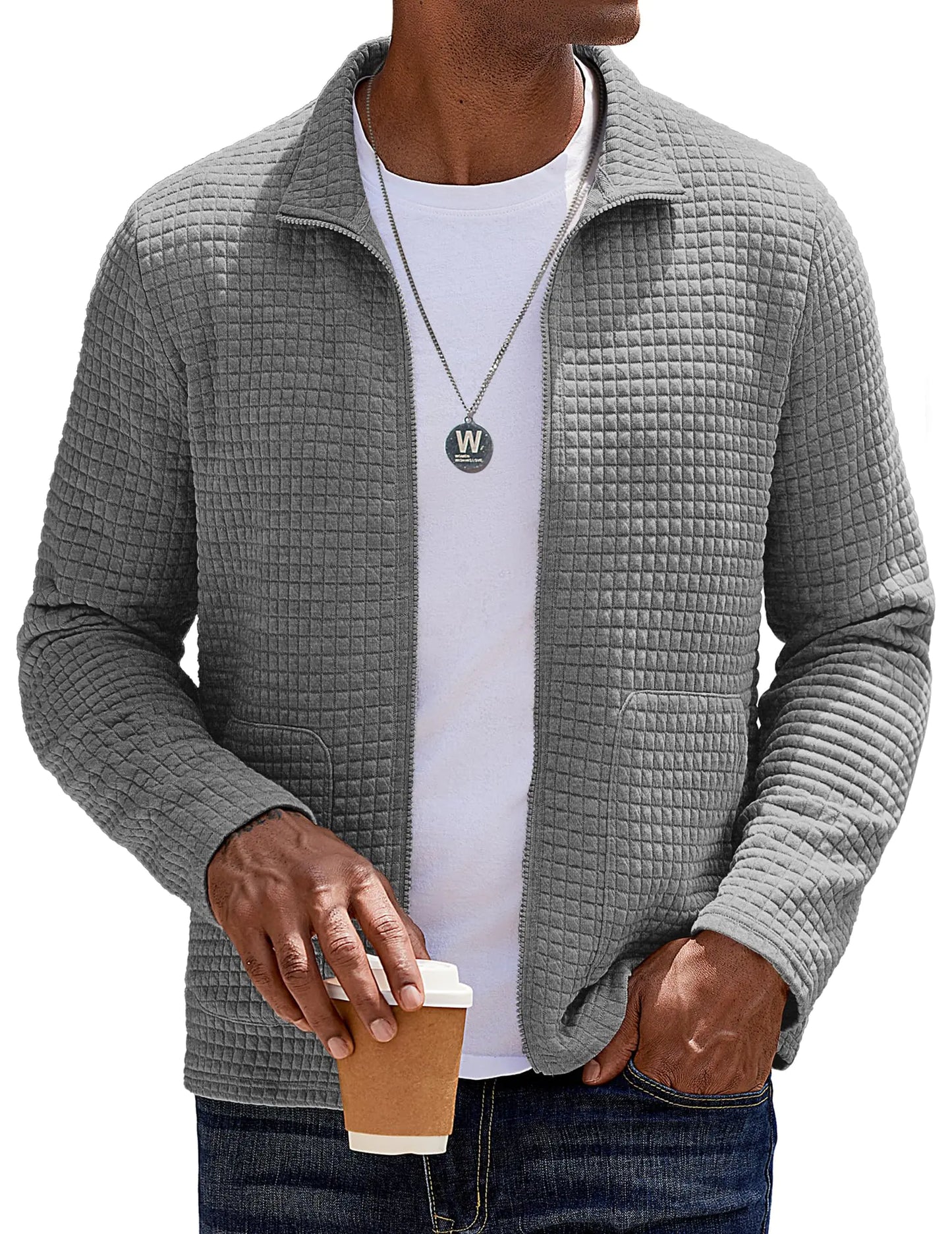 COOFANDY Mens Lightweight Jackets Casual Varisty Jacket Full Zip Bomber Jackets