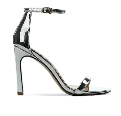 Open-Toe High Heels, Fashionable Strap Shoes, Plus Size