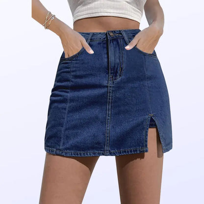 High-Grade Short Denim Skirt