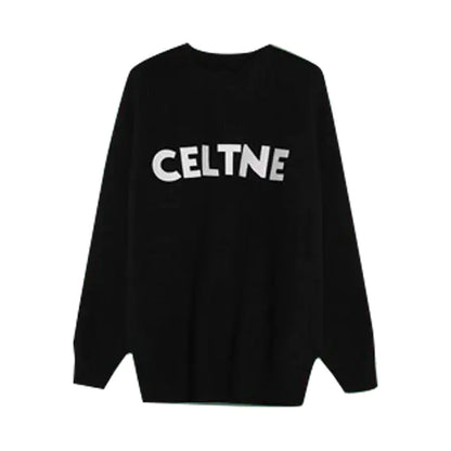 Jielur Vintage O-neck Letter Printed Hoodies for Women