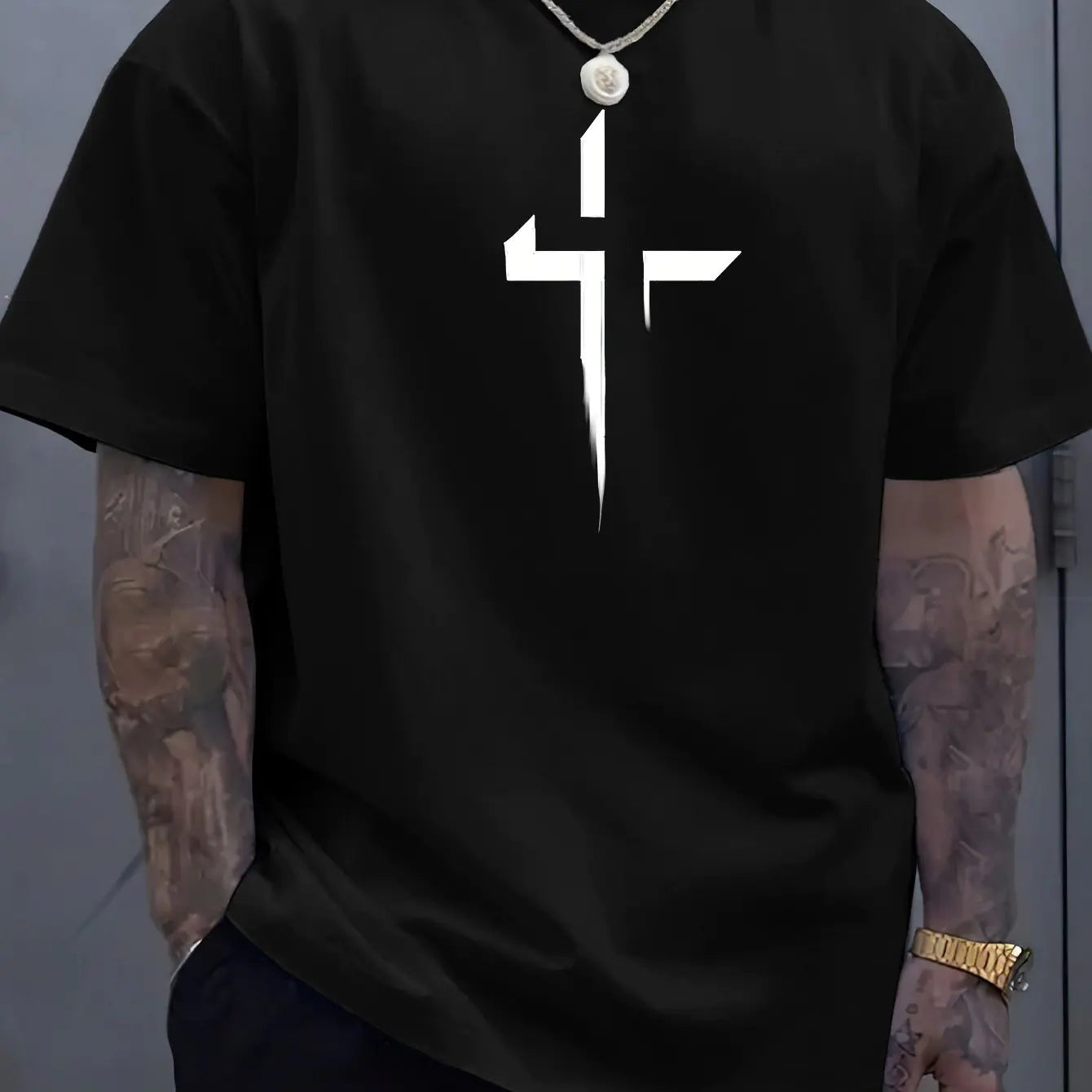 Men's Printed Casual T-shirt – Street Style