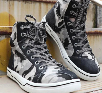 מגפי רכיבה קצרים לגברים לקיץ עם אופנוע