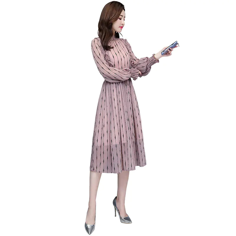 Solid Color Elegant Fashion Dress