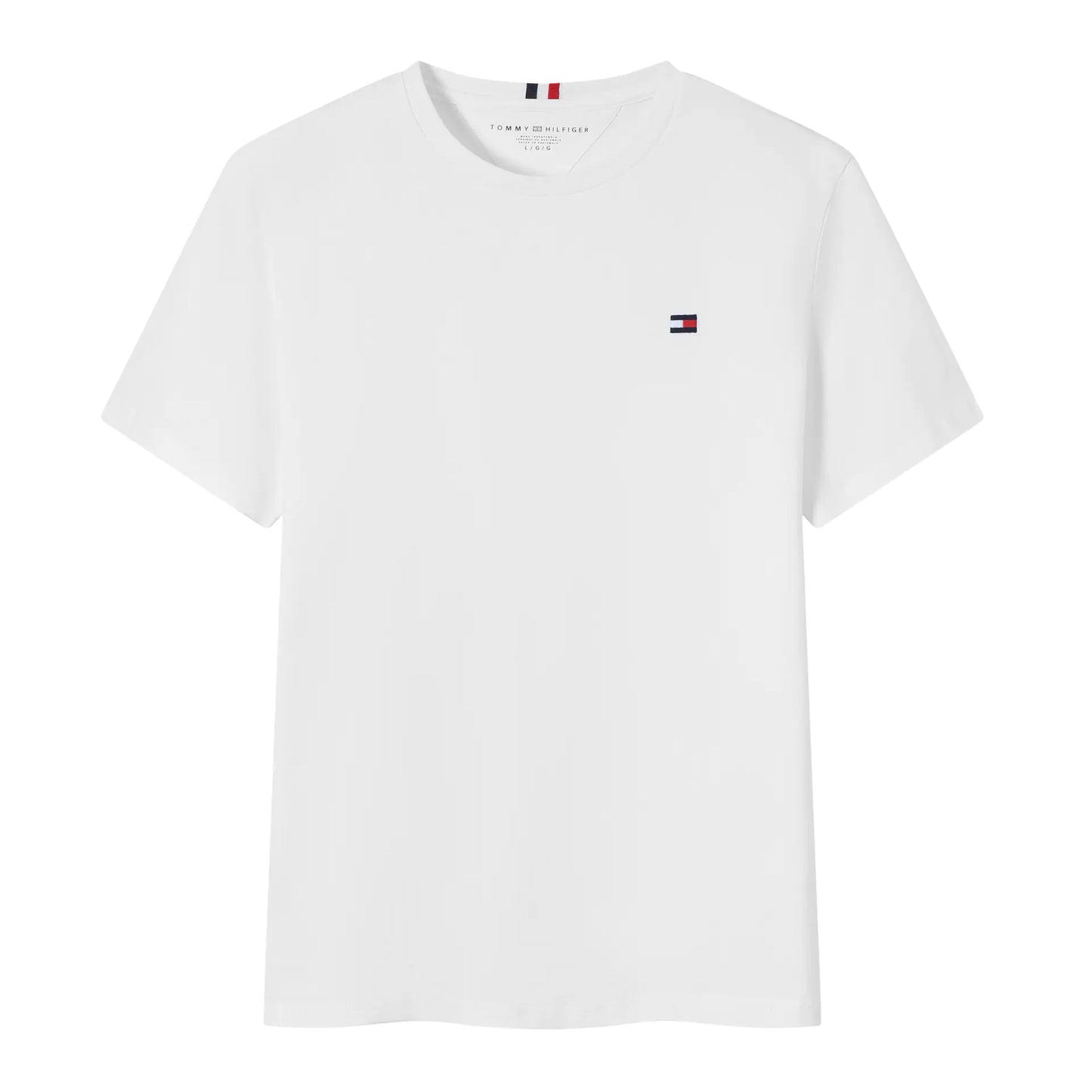 Tommy Men's Summer Short Sleeve T-Shirt - Solid Color