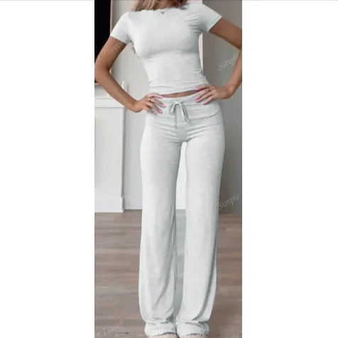 Women's Summer T-Shirt & Pants Set