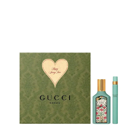 Gucci Flora Gorgeous Jasmine Gift Set 50 ml EDP Spray + 10 ml EDP Mini Spray - Hard Box