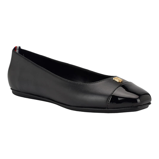 Tommy Hilfiger Womens Bekim Flat Black Multi 002 8