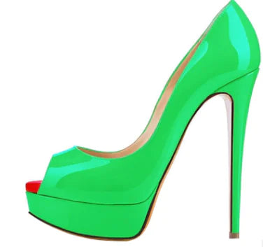 New Summer Autumn Nude Color High Heel Bridal Shoes