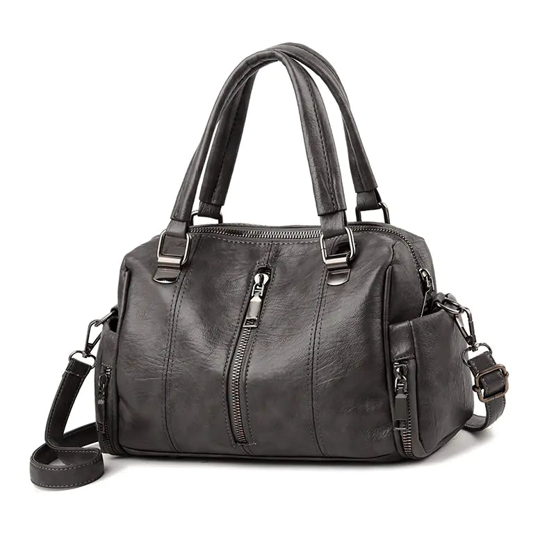 Trendy Color-Block Women's Tote Bag with Wide Strap