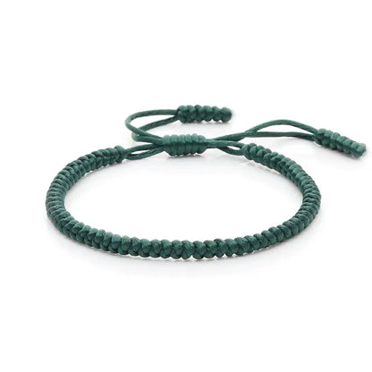 Multi-Color Hand-Woven Lucky Knot Couple Bracelet