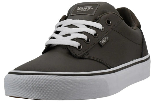 Vans Mens Atwood Deluxe Sneaker 2-Tone Leather Gray 7.5 M US