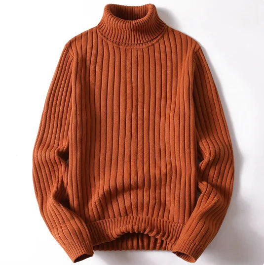 Unisex Striped Turtleneck Sweater