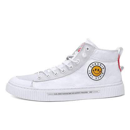 High-Top Canvas Shoes for Students and Casual Wear