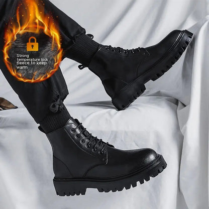 Men's New High-Top Leather Boots