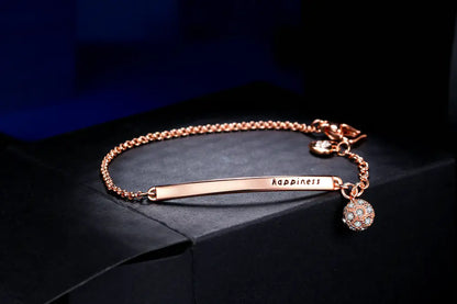 Happiness Rose Gold and Gold Ball Bracelet