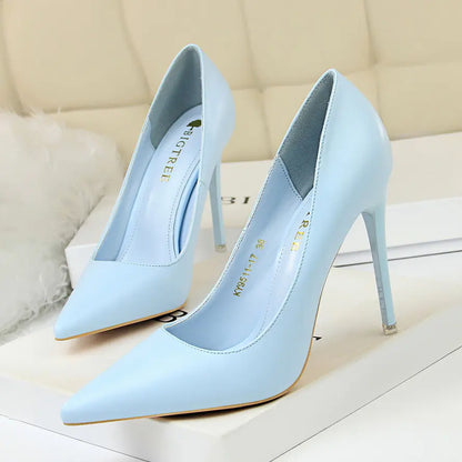 9511-17 Korean Style Slim High Heel Women's Shoes