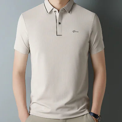 Men's Summer Cotton Polo Shirt - Casual Short Sleeve